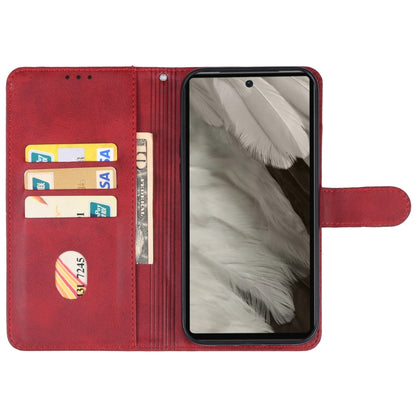 For Google Pixel 7a Leather Phone Case(Red) - Google Cases by buy2fix | Online Shopping UK | buy2fix