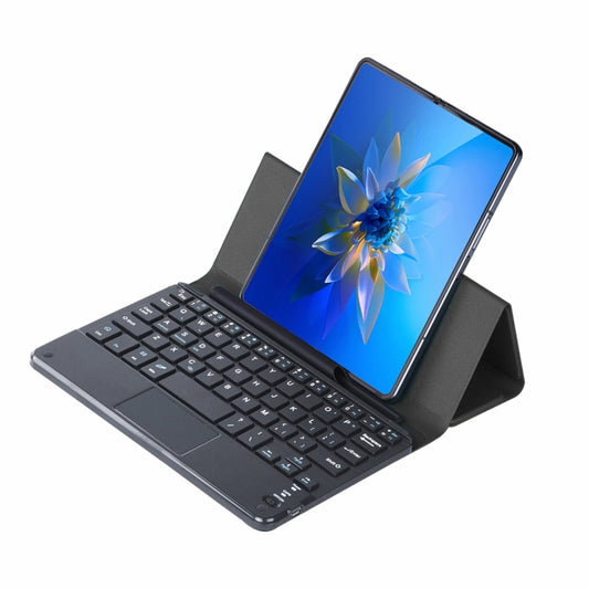 For Huawei Mate X2 GKK Magnetic Folding Bluetooth Keyboard Leather Case with Touchpad(Black) - Huawei Keyboard by GKK | Online Shopping UK | buy2fix