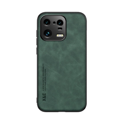 For Xiaomi 13 Pro Skin Feel Magnetic Leather Back Phone Case(Green) - 13 Pro Cases by buy2fix | Online Shopping UK | buy2fix