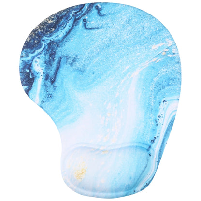 Wrist Rest Mouse Pad(Marble Blue Gold) - Mouse Pads by buy2fix | Online Shopping UK | buy2fix