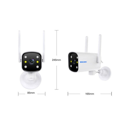 ESCAM PT301 3MP 1296P HD Indoor Wireless PTZ IP Camera IR Night Vision AI Humanoid Detection Home Security CCTV Monitor, Plug Type:US Plug(White) - Security by ESCAM | Online Shopping UK | buy2fix