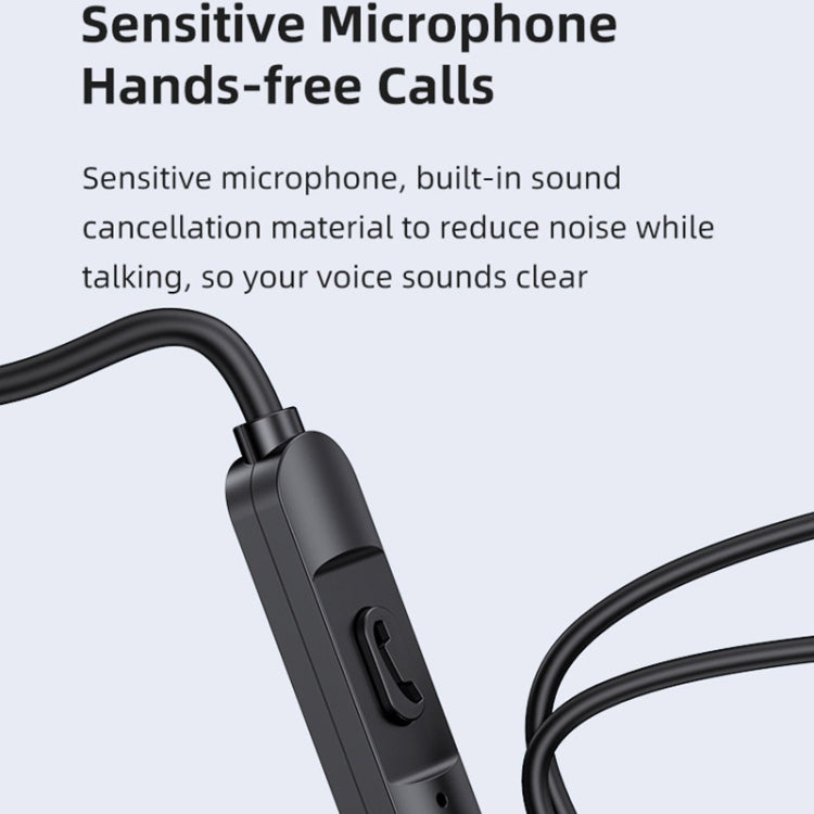 USAMS US-SJ594 EP-47 3.5mm In-Ear Wired Earphone, Length: 1.2m(Black) by USAMS