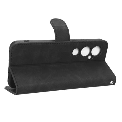 For Tecno Pova 4 Pro Skin Feel Magnetic Flip Leather Phone Case(Black) by buy2fix