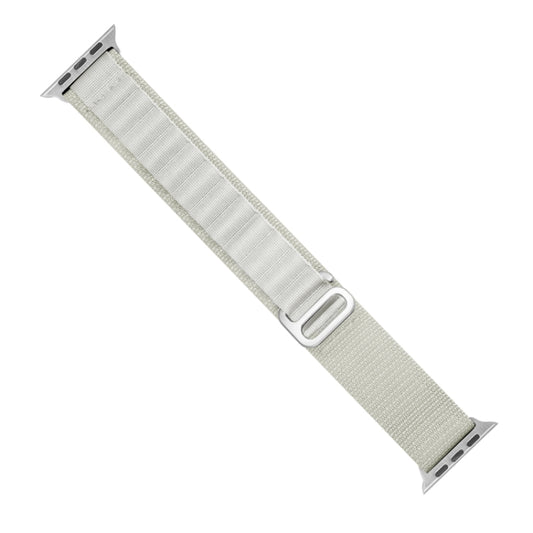 Nylon Loop Watch Band For Apple Watch Ultra 49mm&Watch Ultra 2 49mm / Series 9&8&7 45mm / SE 3&SE 2&6&SE&5&4 44mm / 3&2&1 42mm(Beige) by buy2fix