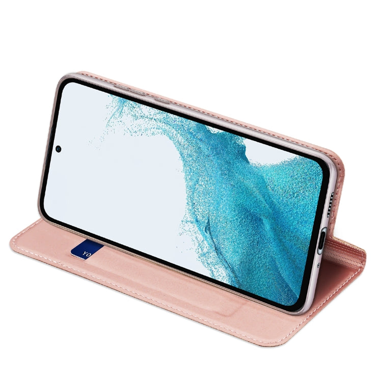 For Samsung Galaxy A54 5G DUX DUCIS Skin Pro Series Flip Leather Phone Case(Rose Gold) - Galaxy Phone Cases by DUX DUCIS | Online Shopping UK | buy2fix