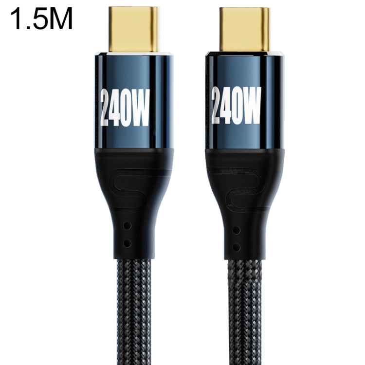 PD 240W Type-C to Type-C Fast Charge Data Cable, Length:1.5m by buy2fix