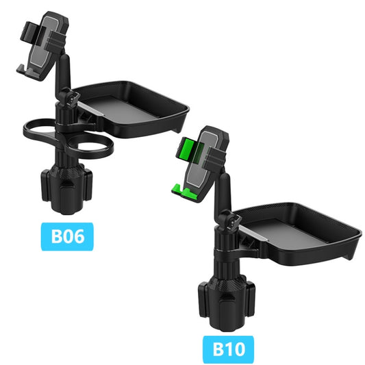 B10 Car Drink Water Cup Mobile Phone Holder 360 Degree Rotating Dinner Plate(Grey) by buy2fix