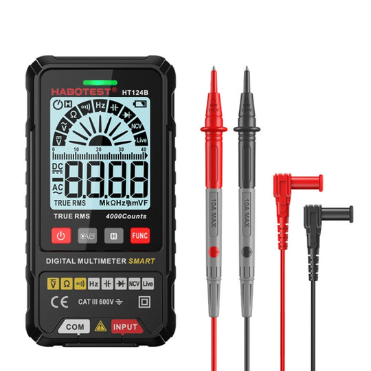 HABOTEST HT124B Mini multimètre de haute précision à affichage numérique