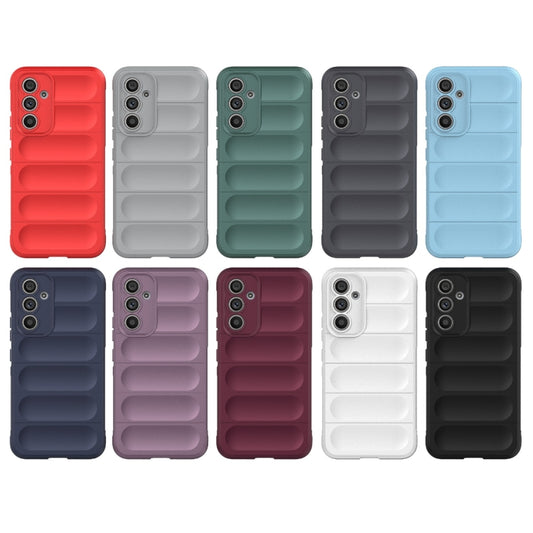 For Samsung Galaxy A54 5G Magic Shield TPU + Flannel Phone Case(Light Blue) by buy2fix