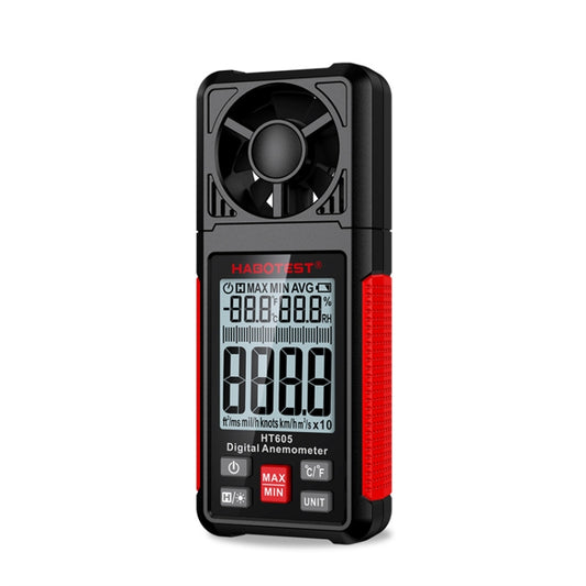 HABOTEST HT605 Portable Intelligent Digital Display Handheld Wind Speed Tester - Consumer Electronics by buy2fix | Online Shopping UK | buy2fix