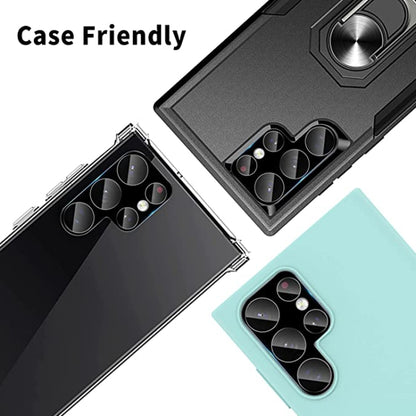 For Samsung Galaxy S22 Ultra 5G 50pcs Integrated Rear Camera Lens Tempered Glass Film(Black) by buy2fix