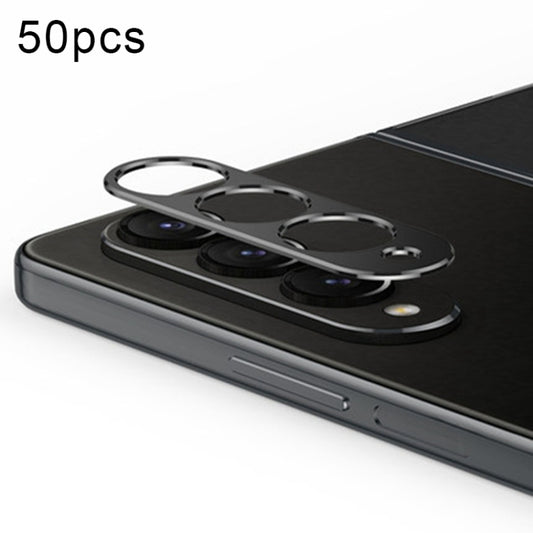 For Samsung Galaxy Z Fold3 5G 50pcs Integrated Rear Camera Lens Tempered Glass Film(Black) - Galaxy Tempered Glass by buy2fix | Online Shopping UK | buy2fix