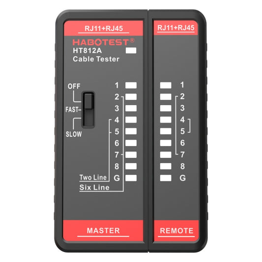 HABOTEST HT812A 2 in 1 Telephone Line Network Line Tester - Consumer Electronics by buy2fix | Online Shopping UK | buy2fix