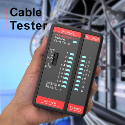 HABOTEST HT812A 2 in 1 Telephone Line Network Line Tester - Consumer Electronics by buy2fix | Online Shopping UK | buy2fix