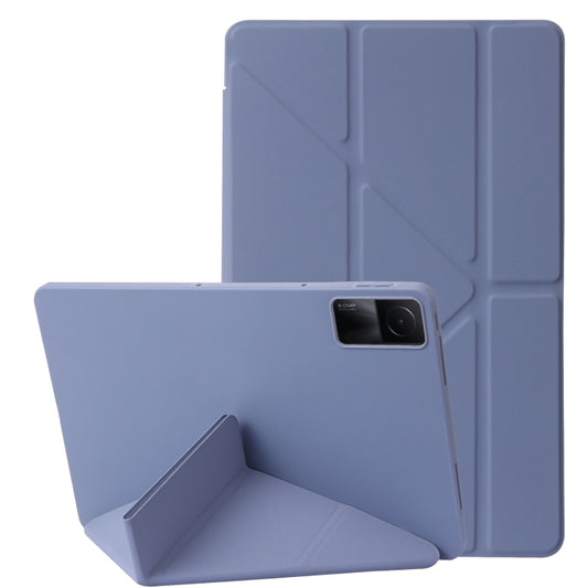 For Xiaomi Redmi Pad 10.6 Deformation Silicone Leather Tablet Case(Lavender) -  by buy2fix | Online Shopping UK | buy2fix