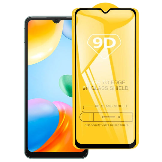 For Xiaomi Redmi 10C 9D Full Glue Full Screen Tempered Glass Film