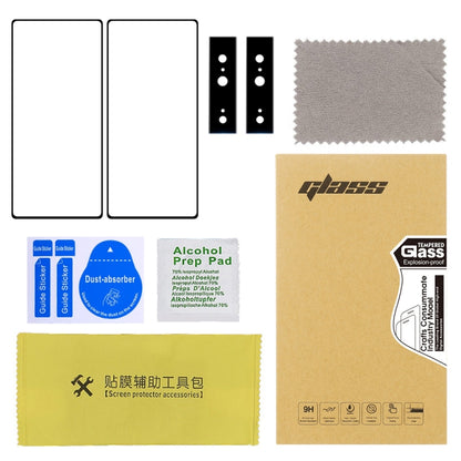 For Google Pixel 7 2pcs Full Glue Tempered Glass Full Film with 2pcs Aluminum Lens Film Set by buy2fix