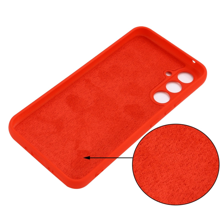 For Samsung Galaxy A54 5G Color Liquid Silicone Phone Case(Red) - Galaxy Phone Cases by buy2fix | Online Shopping UK | buy2fix