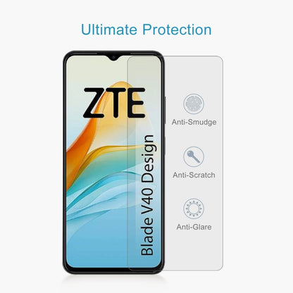 For ZTE Blade V40 Design 50pcs 0.26mm 9H 2.5D Tempered Glass Film - ZTE Tempered Glass by buy2fix | Online Shopping UK | buy2fix