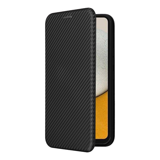 For Samsung Galaxy A34 5G Carbon Fiber Texture Flip Leather Phone Case(Black) by buy2fix