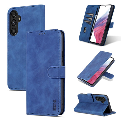 For Samsung Galaxy A34 5G AZNS Skin Feel Calf Texture Flip Leather Phone Case(Blue) - Galaxy Phone Cases by AZNS | Online Shopping UK | buy2fix