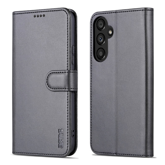 For Samsung Galaxy A54 5G AZNS Skin Feel Calf Texture Flip Leather Phone Case(Black) by AZNS