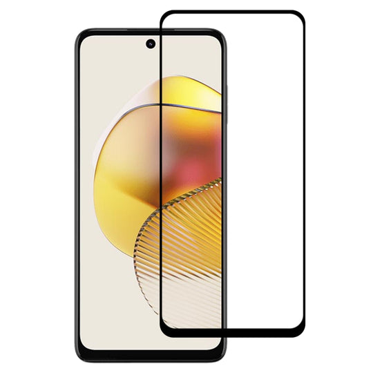 For Motorola Moto G73 Full Glue Full Cover Screen Protector Tempered Glass Film