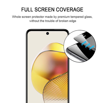 For Motorola Moto G73 Full Glue Full Cover Screen Protector Tempered Glass Film - Motorola Tempered Glass by buy2fix | Online Shopping UK | buy2fix