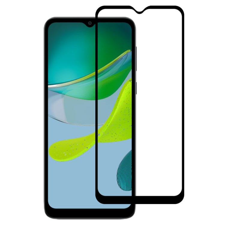 For Motorola Moto E13 Full Glue Full Cover Screen Protector Tempered Glass Film by buy2fix