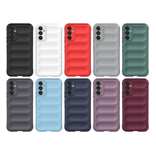 For Samsung Galaxy A34 5G Magic Shield TPU + Flannel Phone Case(Wine Red) by buy2fix
