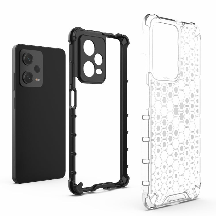 For Xiaomi Poco X5 Pro Shockproof Honeycomb PC + TPU Phone Case(White) - Xiaomi Cases by buy2fix | Online Shopping UK | buy2fix