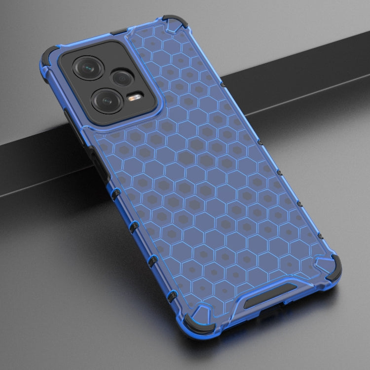 For Xiaomi Poco X5 Pro Shockproof Honeycomb PC + TPU Phone Case(Blue) - Xiaomi Cases by buy2fix | Online Shopping UK | buy2fix