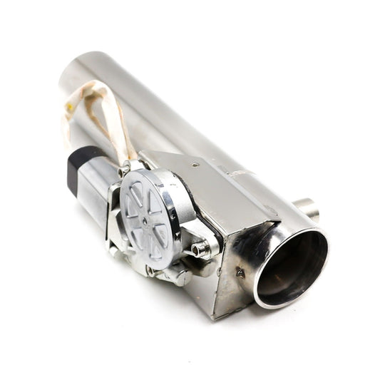 2.5 inch Car Stainless Steel Straight Pipe Remote Control Electric Exhaust Valve by buy2fix