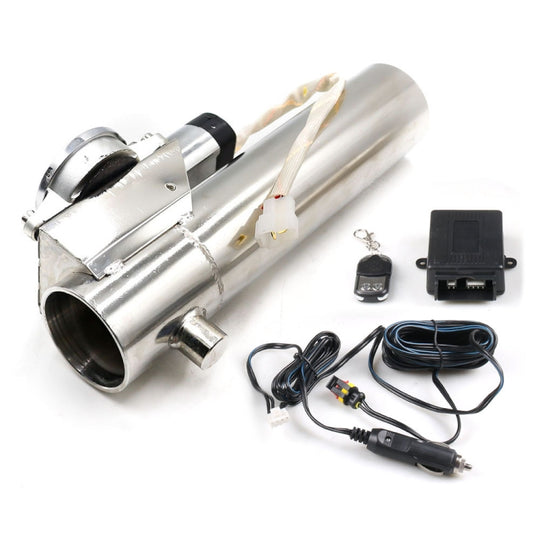 Valve d'échappement électrique télécommandée de tuyau droit d'acier inoxydable de voiture de 3 pouces