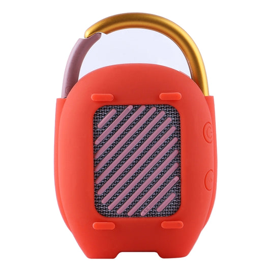 For JBL Clip 4 Wireless Bluetooth Speaker Silicone Protective Case(Red) by buy2fix