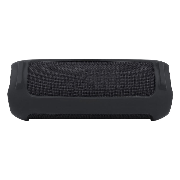 For JBL Flip 6 Bluetooth Speaker Portable Silicone Case with Shoulder Strap(Black) - Protective Case by buy2fix | Online Shopping UK | buy2fix