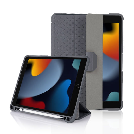 3-fold TPU Acrylic PC Smart Leather Tablet Case For iPad Pro 11 2018 / 2020 / 2021 / Air 10.9 2020 / Air 10.9 2022 (Black) by buy2fix