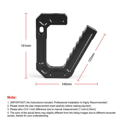 For Jeep Wrangler JK 2007-2018 Car Modification Aluminum Interior Handle(Blue) - In Car by buy2fix | Online Shopping UK | buy2fix