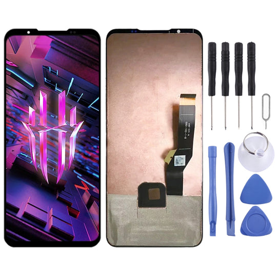 AMOLED LCD Screen For ZTE Nubia RedMagic 7S with Digitizer Full Assembly(Black)