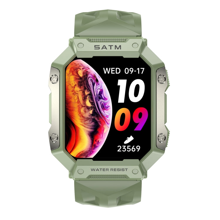 PG333 1.91 inch Waterproof Smart Sports Watch Support Heart Rate Monitoring / Blood Pressure Monitoring(Green) - Smart Wear by buy2fix | Online Shopping UK | buy2fix