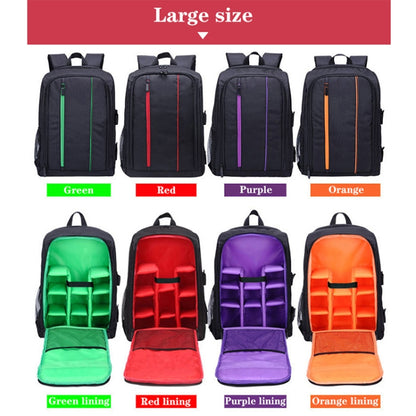 Outdoor Camera Backpack Waterproof Photography Camera Shoulders Bag, Size:45x32x18cm (Purple) - Backpack by buy2fix | Online Shopping UK | buy2fix