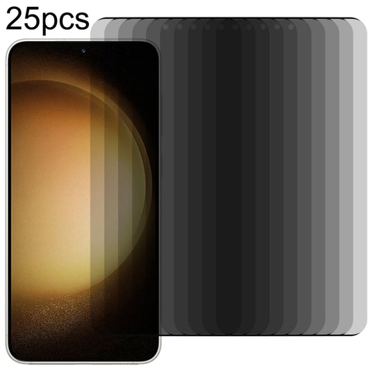 For Samsung Galaxy S23+ 5G 25pcs 3D Curved Edge Privacy Tempered Glass Film, Not Support Unlock