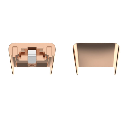 For Honor Band 7 1 Pair Metal Watch Band Connector(Rose Gold)