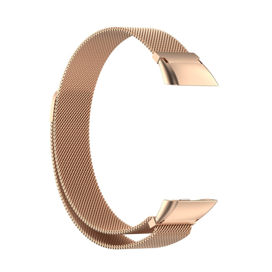 For Honor Band 7 Milan Magnetic Metal Watch Band(Rose Gold) by buy2fix