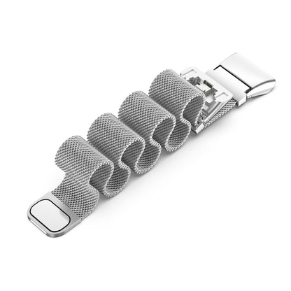 For Honor Band 7 Milan Magnetic Metal Watch Band(Silver) by buy2fix
