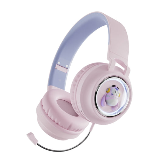 Q1 Headphones Monster Kids Over-Ear Bluetooth Earphones(Pink) by buy2fix