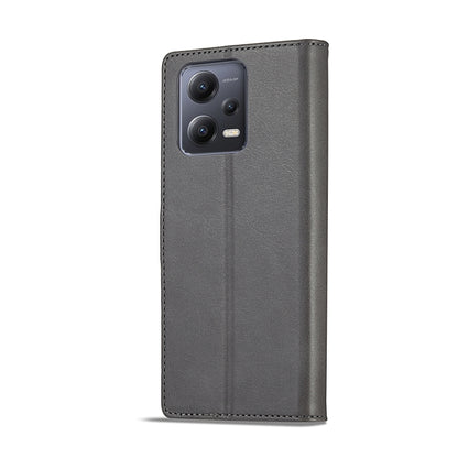 For Xiaomi Redmi Note 12 Pro+ LC.IMEEKE Calf Texture Horizontal Flip Leather Case(Grey) - Note 12 Pro+ Cases by LC.IMEEKE | Online Shopping UK | buy2fix