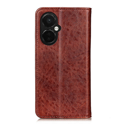 For OnePlus Nord CE 3 Lite Magnetic Crazy Horse Texture Leather Phone Case(Brown) - OnePlus Cases by buy2fix | Online Shopping UK | buy2fix