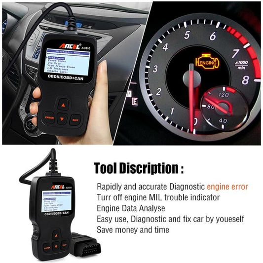 Ancel AD310 CAN OBD2 Car Engine Fault Diagnosis Tool by buy2fix