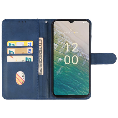 For Nokia C32 Leather Phone Case(Blue) - Nokia Cases by buy2fix | Online Shopping UK | buy2fix